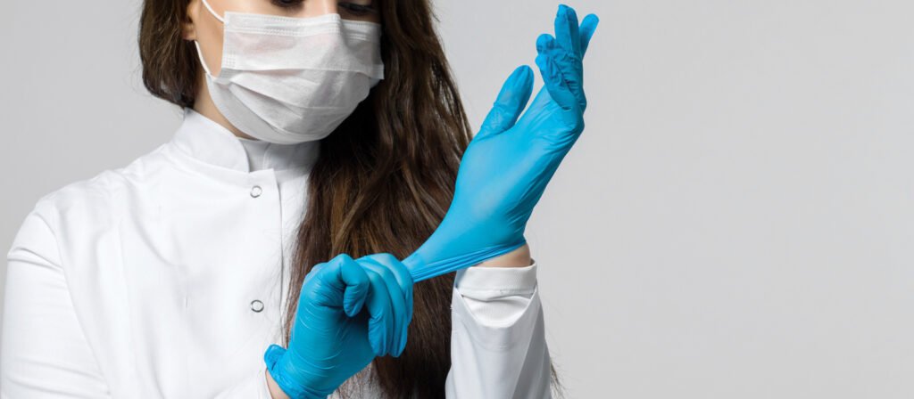 Como devo calçar minha Luva Estéril Orientações