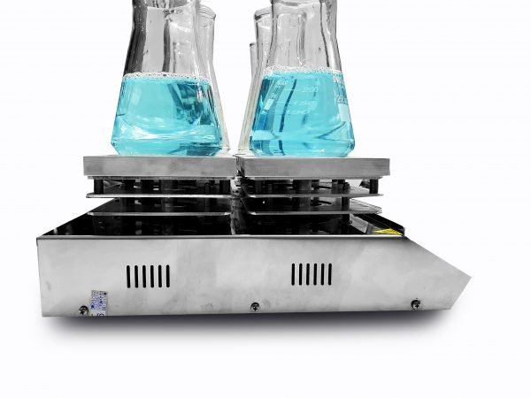 Agitador Magnético Multiposições em Aço Inox - Com Aquecimento - 6 Provas - Capacidade (Cada Frasco) até 1 Litro - Temperatura 36°C a 360°C - Velocidade 0 a 1600 RPM - Modelo SP-10206/A - SPLABOR - Imagem 3