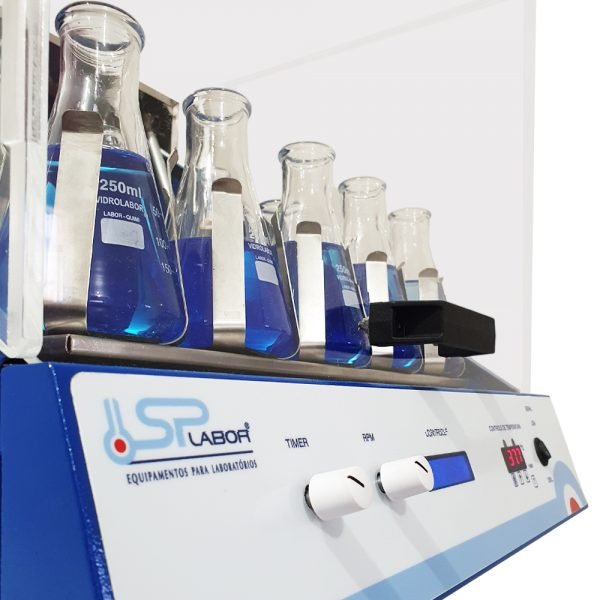 Incubadora Shaker - Temperatura 5°C acima do ambiente a 45°C - Modelo SP-222 - SPLABOR - Imagem 10
