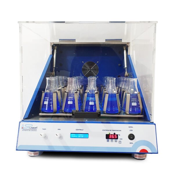 Incubadora Shaker - Temperatura 5°C acima do ambiente a 45°C - Modelo SP-222 - SPLABOR