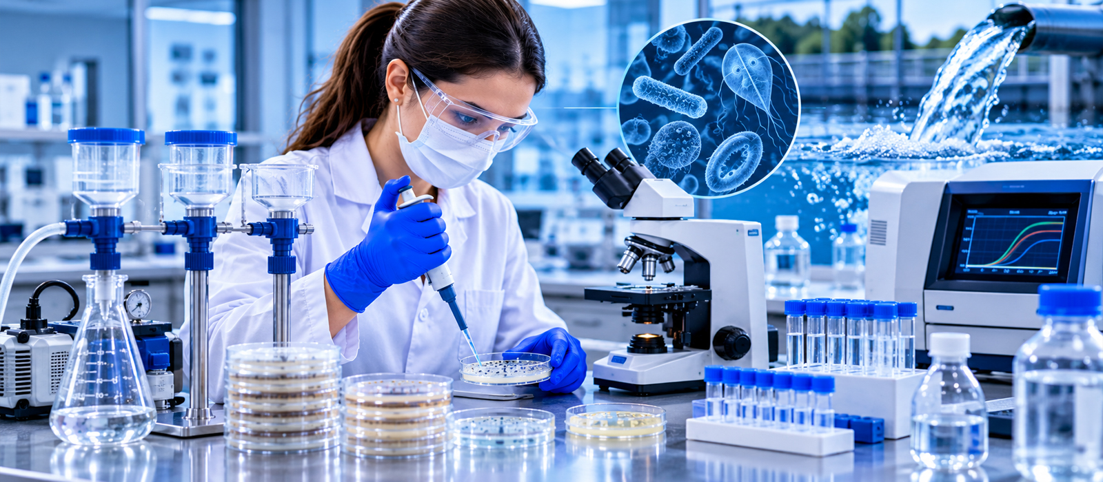 Capa – Avaliação Microbiológica de Águas – Impactos na Saúde Pública