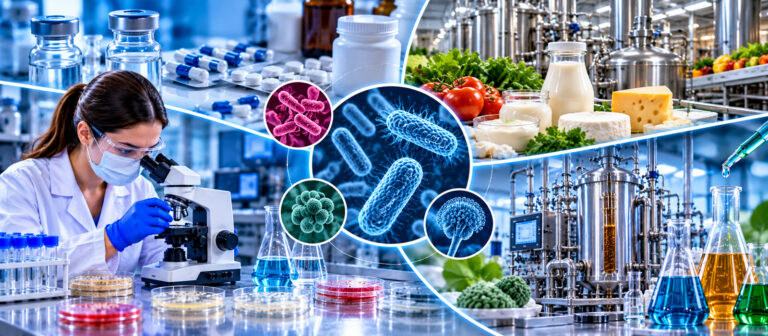 Capa – Microbiologia Industrial – Revolução e Tecnologia Aplicada
