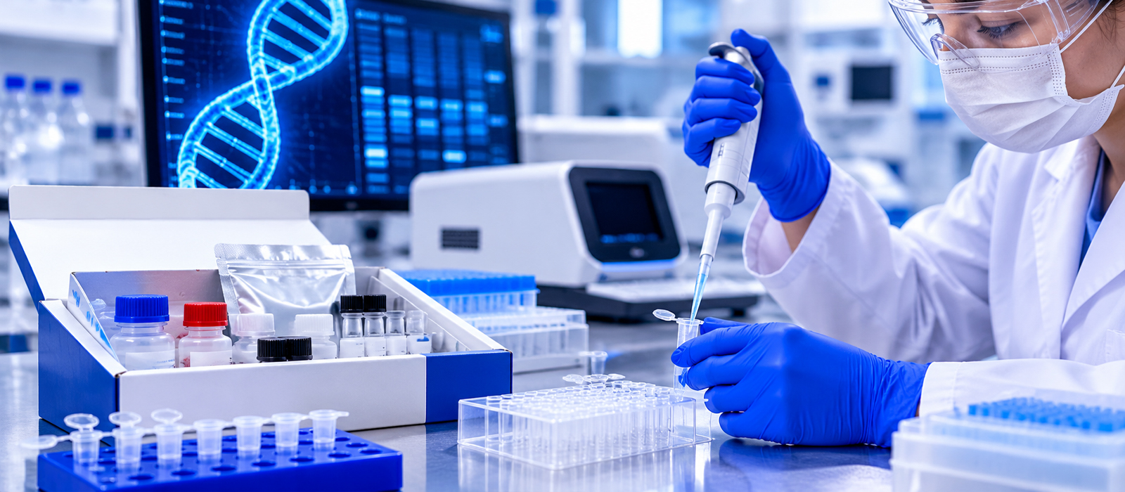 Capa – Kits de DNA – Precisão em Biologia Molecular