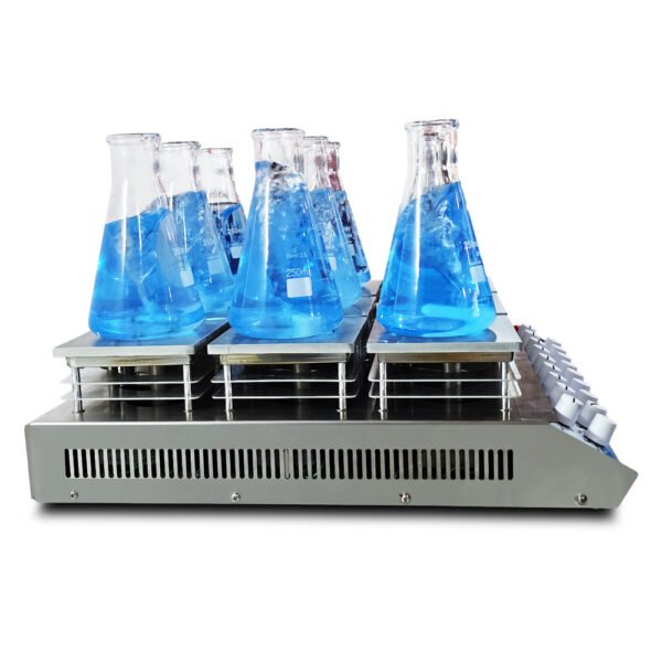 Agitador Magnético Multiposições em Aço Inox - Com Aquecimento - 9 Provas - Capacidade (Cada Frasco) até 1 Litro - Temperatura 36°C a 360°C - Velocidade 0 a 1600 RPM - Modelo SP-10209/A - SPLABOR - Image 19