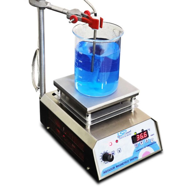 Agitador Magnético Digital em Aço Inox - Com Aquecimento - Capacidade 10 Litros - Velocidade 250 a 1600 RPM/TPM - Com Controle de Temperatura da Chapa e do Líquido - Modelo SP-164 - SPLABOR - Imagem 14