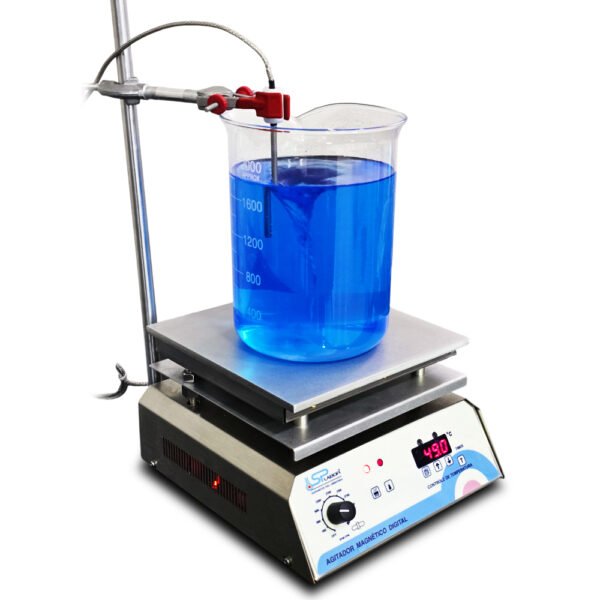 Agitador Magnético Digital em Aço Inox - Com Aquecimento - Capacidade 20 Litros - Velocidade 250 a 4200 RPM/TPM - Com Controle de Temperatura da Chapa e do Líquido - Modelo SP-165 - SPLABOR - Imagem 19