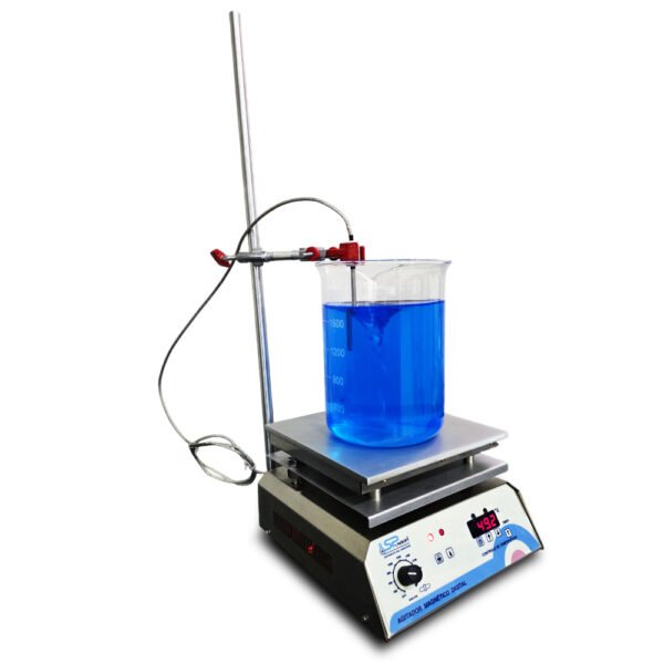 Agitador Magnético Digital em Aço Inox - Com Aquecimento - Capacidade 20 Litros - Velocidade 250 a 4200 RPM/TPM - Com Controle de Temperatura da Chapa e do Líquido - Modelo SP-165 - SPLABOR - Imagem 3
