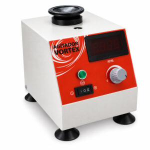 Agitador de Tubos Vortex Digital  / Frascos - Velocidade Ajustável até 2800 RPM - Carga Máxima 1 Kg - Com 4 Plataformas - Modelo VX-28-DIG-BI