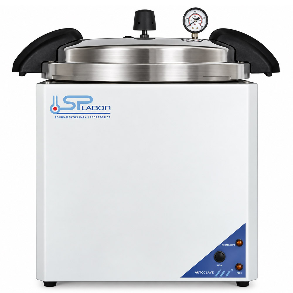 Autoclave SP AE Autoclave – Capacidade 13 Litros – Temperatura de Trabalho 121°C a 124°C – Modelo SP-AE/13 – SPLABOR
