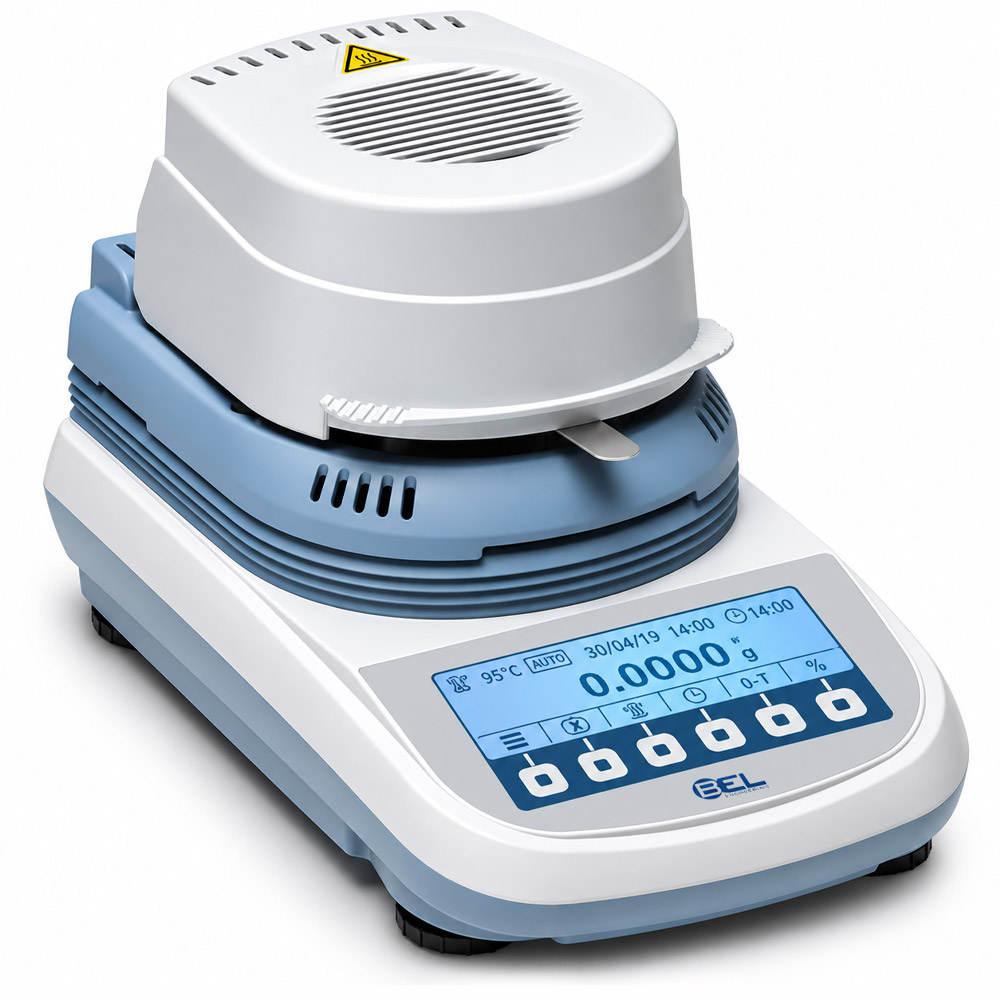 Balanca Determinadora de Umidade ITHERMO G64M 5 Balança Determinadora de Umidade – Capacidade 60g – Precisão 0,0001g – Com Display Gráfico e Calibração Externa – Modelo I-THERMO-G64AM-E – BEL