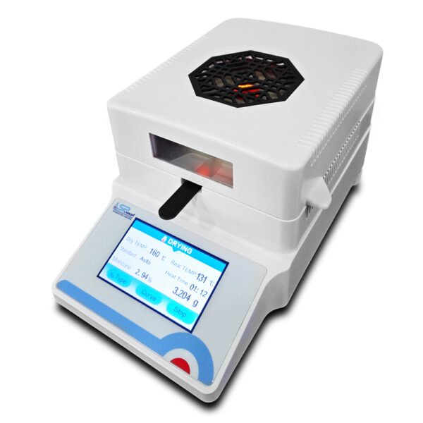 Balança Determinadora de Umidade - Capacidade 100g - Precisão 0,001g - Faixa de Temperatura 60 a 180°C - Com Tela Touch Screen - Modelo SP-BU/101 - SPLABOR - Imagem 4