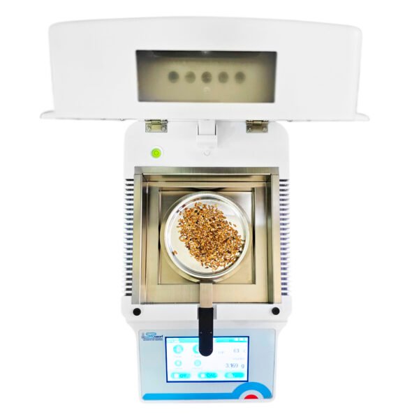Balança Determinadora de Umidade - Capacidade 100g - Precisão 0,001g - Faixa de Temperatura 60 a 180°C - Com Tela Touch Screen - Modelo SP-BU/101 - SPLABOR - Imagem 9