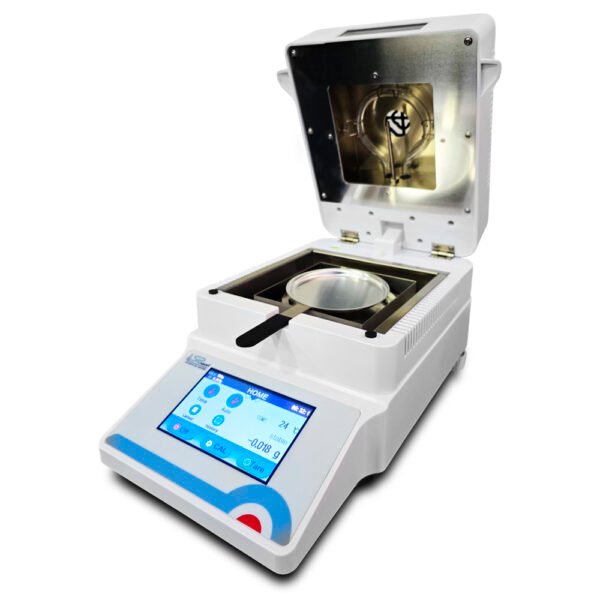 Balança Determinadora de Umidade - Capacidade 100g - Precisão 0,001g - Faixa de Temperatura 60 a 180°C - Com Tela Touch Screen - Modelo SP-BU/101 - SPLABOR - Imagem 2