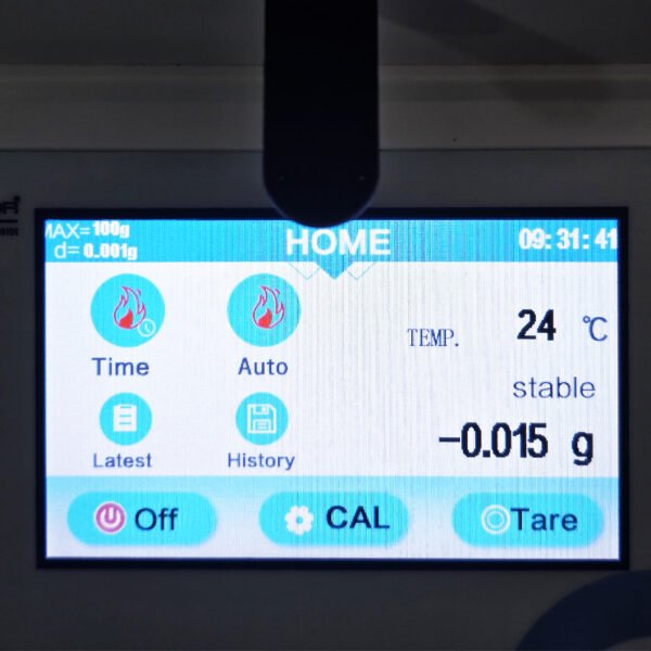 Balança Determinadora de Umidade - Capacidade 100g - Precisão 0,001g - Faixa de Temperatura 60 a 180°C - Com Tela Touch Screen - Modelo SP-BU/101 - SPLABOR - Imagem 50