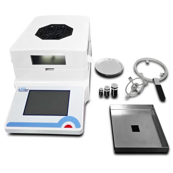 Balança Determinadora de Umidade - Capacidade 100g - Precisão 0,001g - Faixa de Temperatura 60 a 180°C - Com Tela Touch Screen - Modelo SP-BU/101 - SPLABOR - Imagem 30