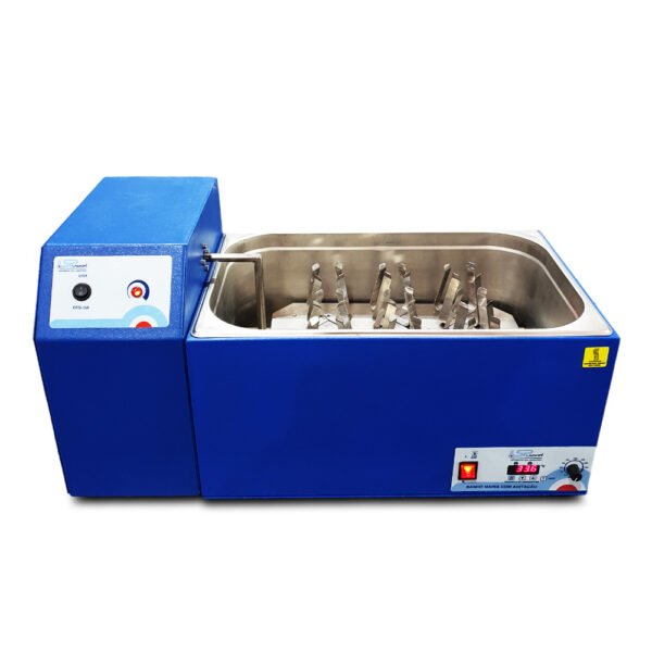 Banho DUBNOFF com Agitação Recíproca (Vai e Vem) – Capacidade 22 Litros – Capacidade 9 Frascos de 250mL – Com Controlador de Temperatura Digital e Controlador Analógico de até 245 BPM - Modelo SP-158/22/A - Imagem 5