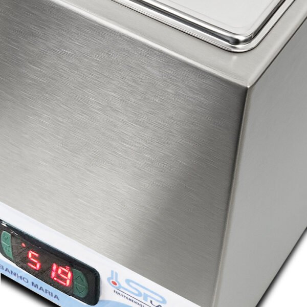 Banho Maria Digital - Inox - Capacidade 12 Litros - Temperatura até 200°C - Modelo SP-12/200ID - SPLABOR - Imagem 25