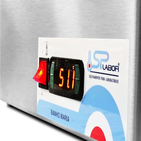 Banho Maria Digital - Inox - Capacidade 12 Litros - Temperatura até 200°C - Modelo SP-12/200ID - SPLABOR - Imagem 24