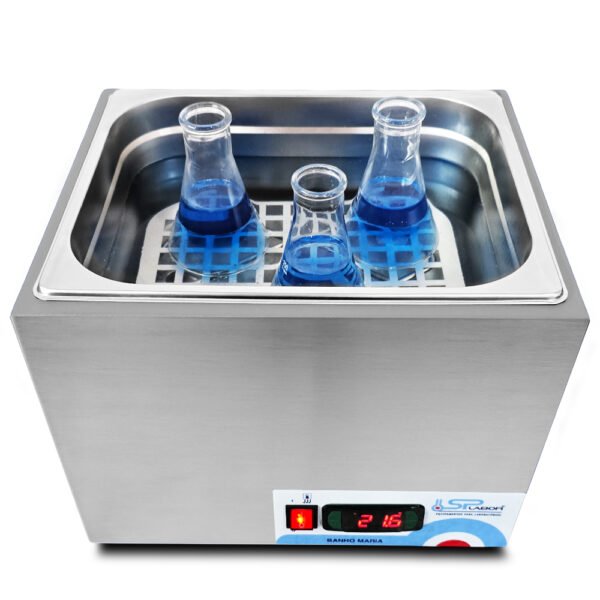 Banho Maria Digital - Inox - Capacidade 12 Litros - Temperatura até 200°C - Modelo SP-12/200ID - SPLABOR - Imagem 11