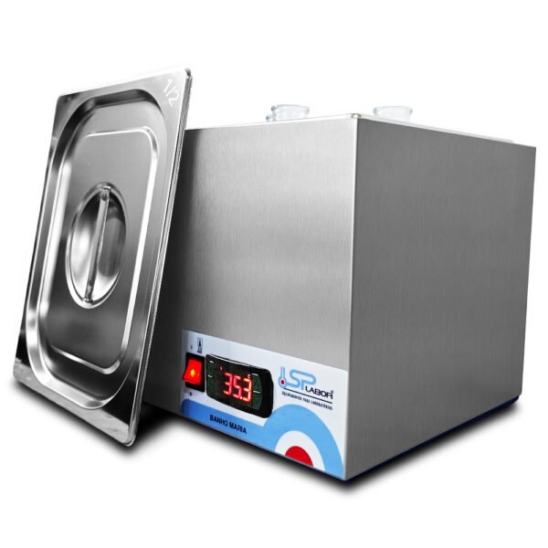 Banho Maria Digital - Inox - Capacidade 12 Litros - Temperatura até 200°C - Modelo SP-12/200ID - SPLABOR - Imagem 17