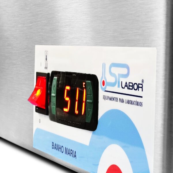 Banho Maria Digital - Inox - Capacidade 16 Litros - Temperatura até 200°C - Modelo SP-20/200ID - SPLABOR - Imagem 16