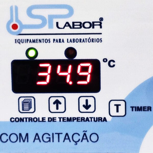 Banho Maria Digital - Com Agitação Magnética - Capacidade 22 Litros - Temperatura até 100°C - Modelo SP-156/22 - SPLABOR - Imagem 25