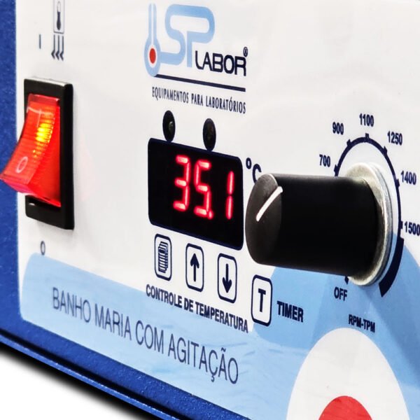 Banho Maria Digital - Com Agitação Magnética - Capacidade 22 Litros - Temperatura até 100°C - Modelo SP-156/22 - SPLABOR - Imagem 21