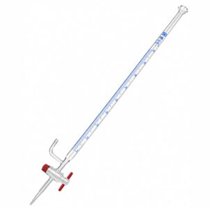 Bureta Graduada com Torneira de PTFE e Saída Lateral - Incolor - VIDROLABOR