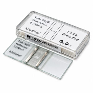 Câmara de Fuchs-Rosenthal Melhorada – Menor Área 0,0625mm² – Profundidade de 0,200mm – Modelo OG-500