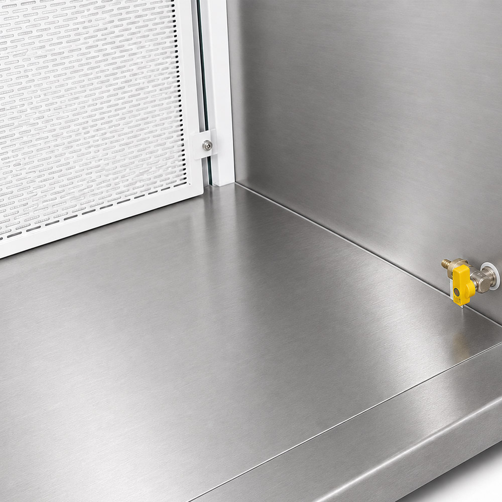 Capela de Fluxo Laminar Horizontal SP 1890 2 Capela de Fluxo Laminar Horizontal de Bancada com Área de Trabalho Inox - Dimensões Internas (LxPxA) 1890x504x665mm - Modelo SP-1890/6-HI - SPLABOR (@) - Imagem 9