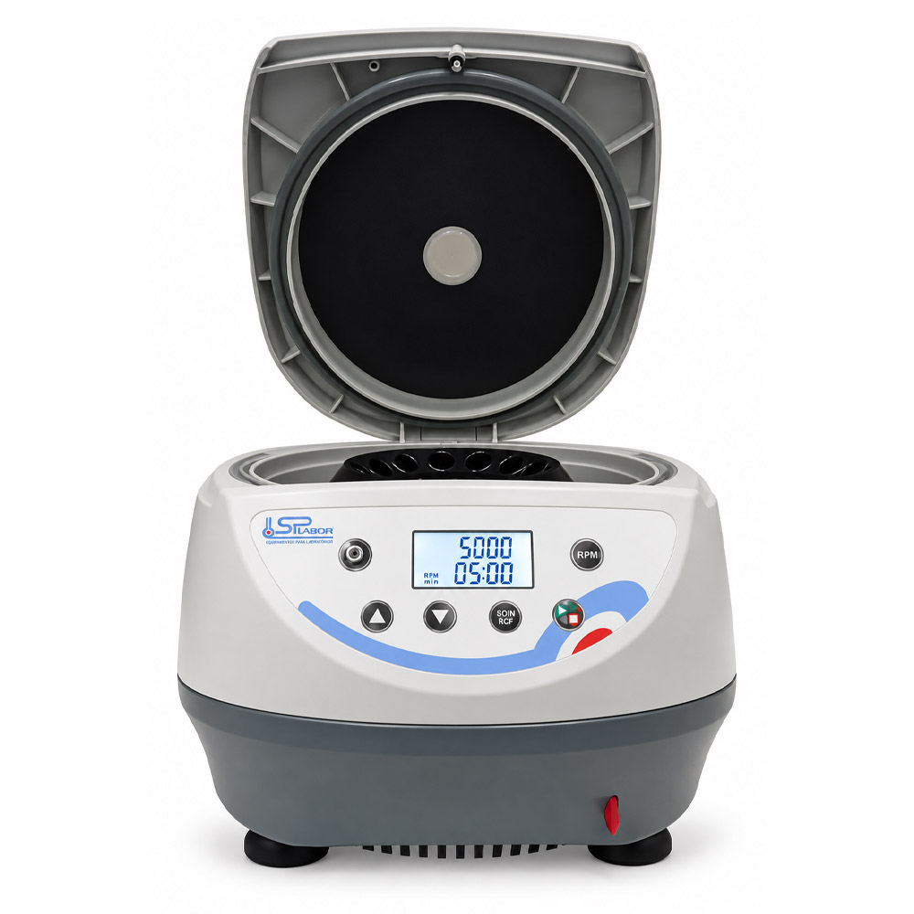 Centrifuga de Bancada Digital SP C5000 Centrífuga de Bancada Digital – Velocidade até 5000RPM – Com Rotor para 8 Tubos de 15mL – Modelo SP-C5000 - SPLABOR