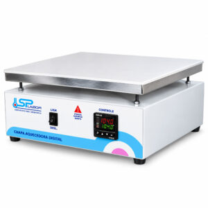 Chapa Aquecedora Digital com Plataforma de Aço Inox - Temperatura 50°C até 300°C - Modelo SP-DI