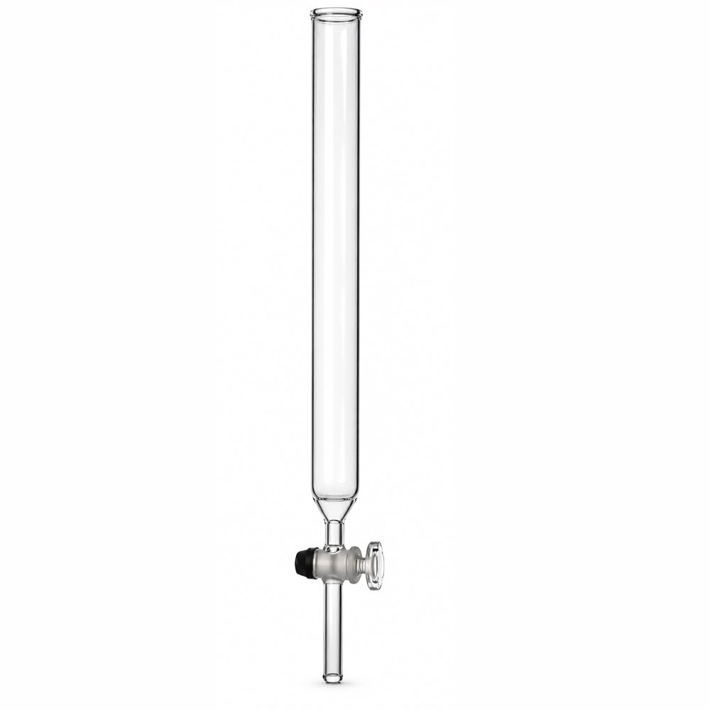 Coluna Cromatografica com Torneira de Vidro 1 Coluna Cromatográfica com Torneira de Vidro - VIDROLABOR