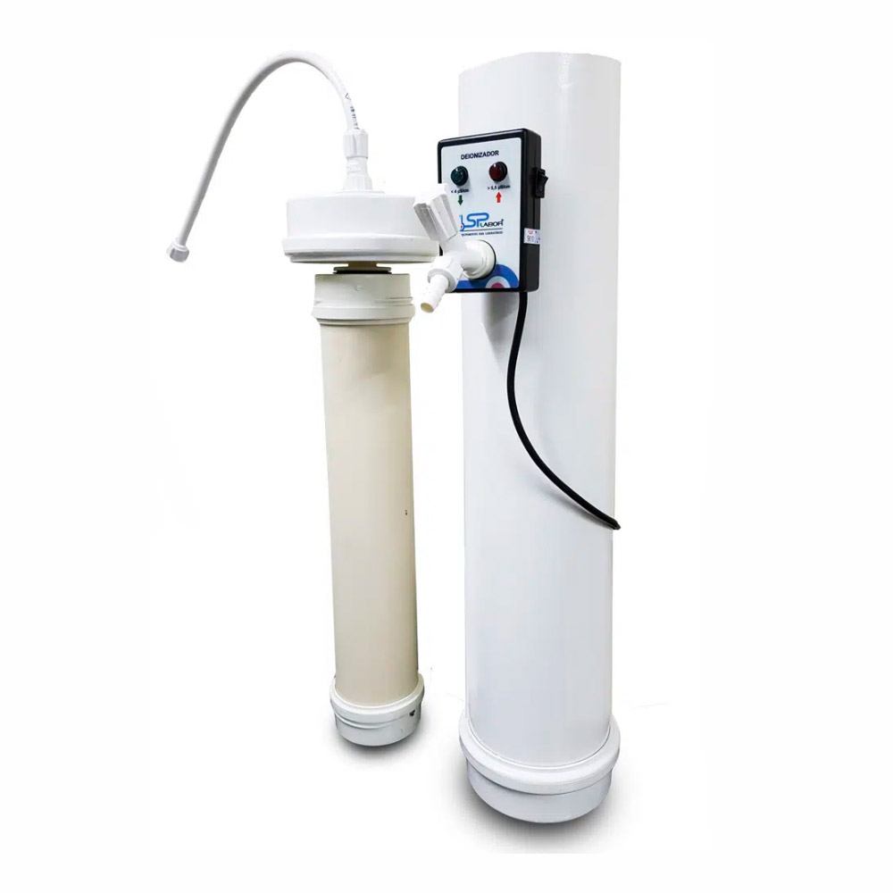 Deionizador de Agua Deionizador de Água - Vazão - Capacidade 50 ou 100 Litros/Hora - Modelos SP-050C e SP-0100C - SPLABOR