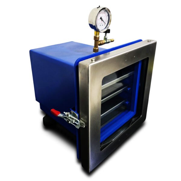 Dessecador a Vácuo tipo Dry Box em Aço e Vidro - Capacidade 12 Litros - Com 3 Prateleiras - Modelo SP-175/12 - SPLABOR - Imagem 4