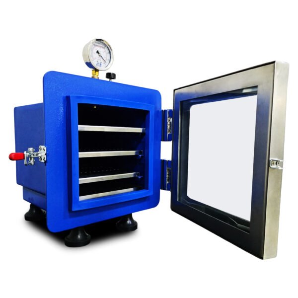 Dessecador a Vácuo tipo Dry Box em Aço e Vidro - Capacidade 12 Litros - Com 3 Prateleiras - Modelo SP-175/12 - SPLABOR - Imagem 2