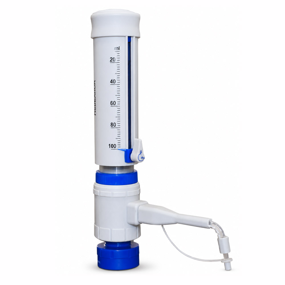 Dispensador de Liquido para Frasco Reagente 6 Dispensador de Líquido para Frasco Reagente – Totalmente Autoclavável em 121°C – Com 6 Adaptadores