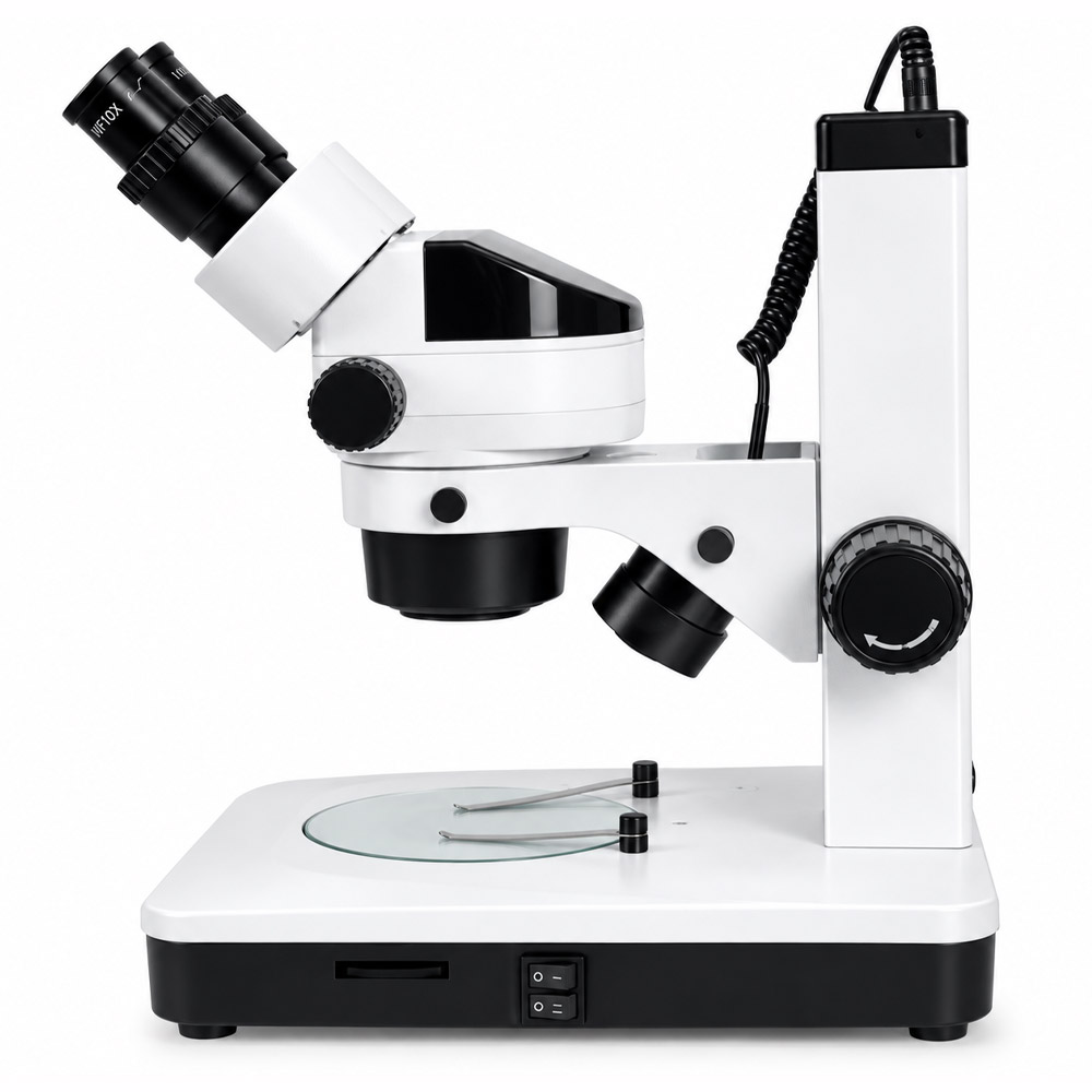 Estereomicroscopio Binocular 3 Estereomicroscópio Binocular com Oculares WF20x, Lente Auxiliar 2x e Iluminação em LED – Modelo ECZ-BLACK-BI-180-L-BI – BIOFOCUS - Imagem 3