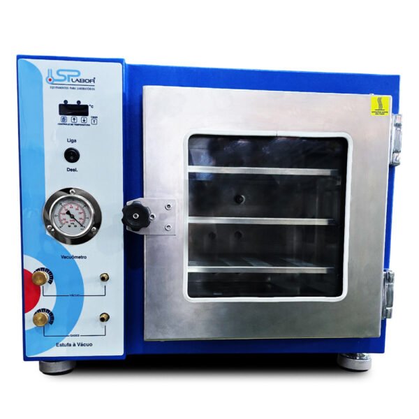 Estufa à Vácuo Microprocessada Digital - Temperatura 10°C acima do ambiente até 200°C - Modelo SP-104 - SPLABOR - Imagem 2