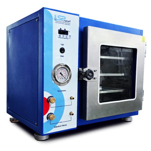 Estufa à Vácuo Microprocessada Digital - Temperatura 10°C acima do ambiente até 200°C - Modelo SP-104 - SPLABOR