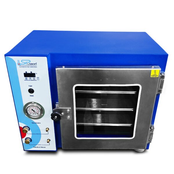 Estufa à Vácuo Microprocessada Digital - Temperatura 10°C acima do ambiente até 200°C - Modelo SP-104 - SPLABOR - Imagem 6