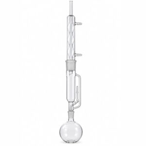 Extrator de Soxhlet Completo - (Corneta, Condensador e Balão) - VIDROLABOR