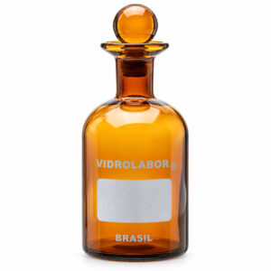 Frasco B.O.D Aferido - Rolha 19 Âmbar Assoprado - VIDROLABOR