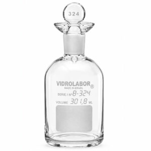 Frasco B.O.D Aferido - Rolha 19 incolor Assoprado - VIDROLABOR