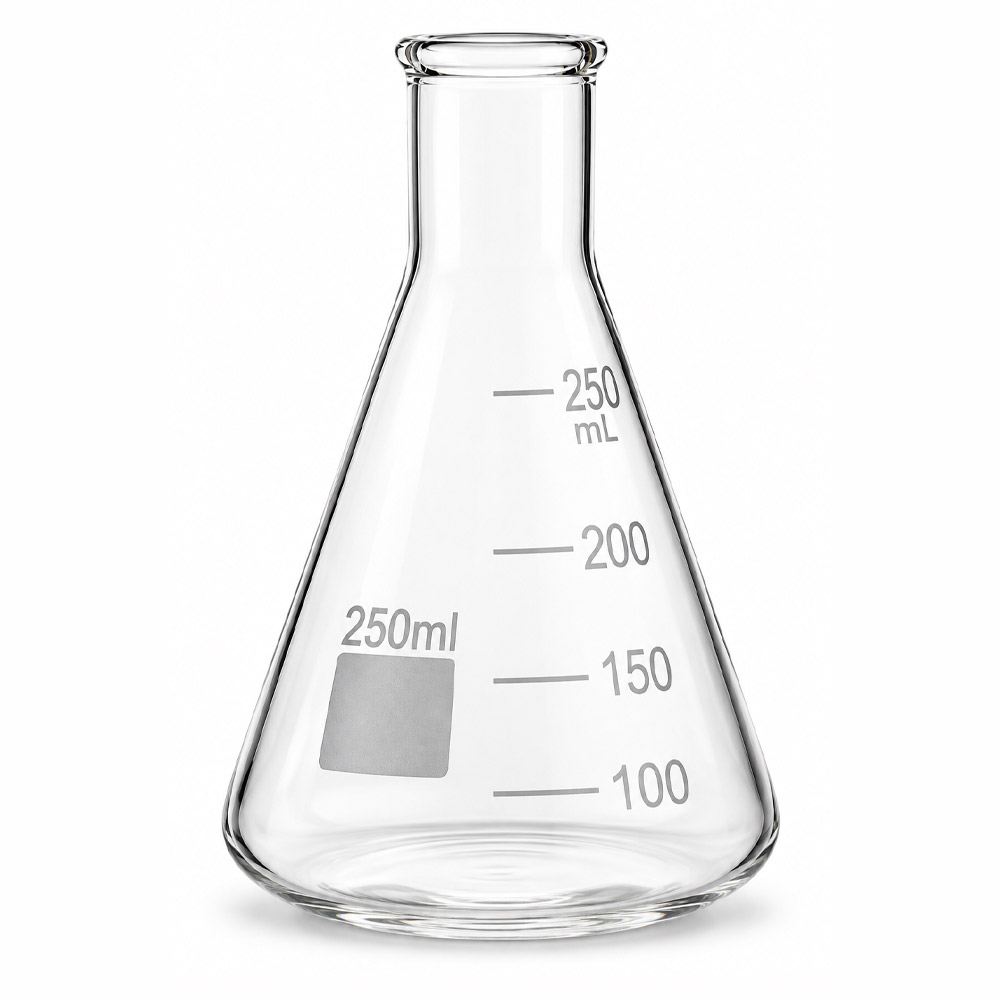 Frasco Erlenmeyer Boca Estreita Graduado 1 Frasco Erlenmeyer Boca Estreita Graduado - UNIGLAS