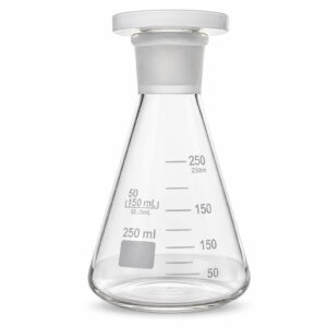 Frasco Erlenmeyer Boca Estreita com Rolha de Polietileno - Capacidade 250 mL - Modelo 162.250