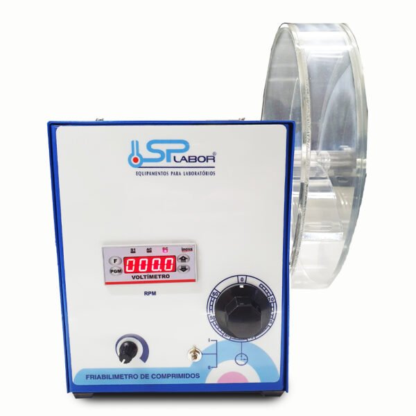 Friabilômetro de Comprimidos - Velocidade de 2 a 40 RPM - Com 1 Tambor - Modelo SP-FR - SPLABOR - Imagem 4