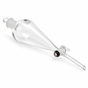 Funil de Separação Pera com Torneira e Rolha de Vidro - VIDROLABOR