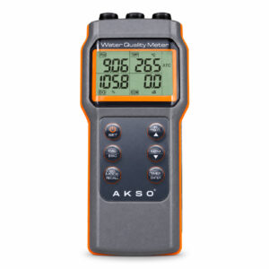 Medidor Multiparâmetro à Prova d'Água (pH/Conduvidade/Salinidade/TDS/OD) - Com Sondas e Maleta - Modelo AK88+ - AKSO