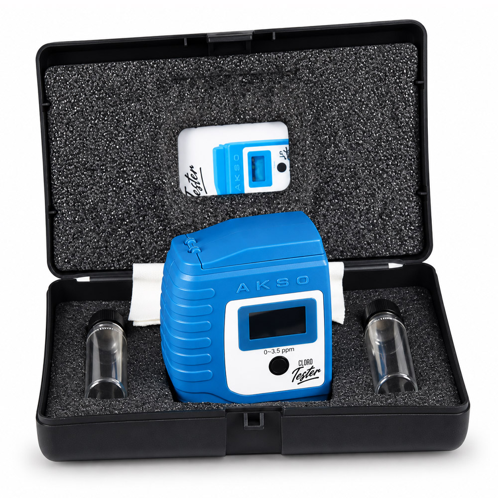 Medidor de Cloro CLORO TESTER 1 Medidor de Cloro - Faixa de Medição 0.00 a 3.50 PPM - Resolução 0.01 PPM - Com Estojo e duas Cubetas - Modelo CLORO-TESTER - Imagem 4